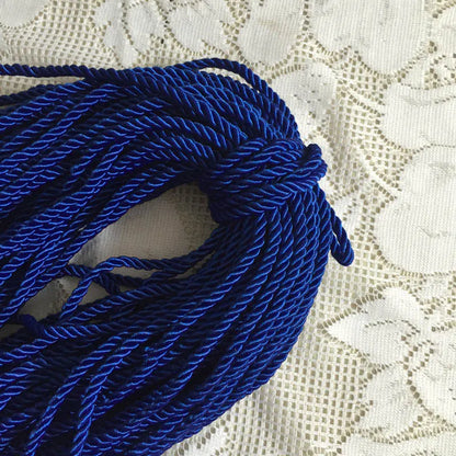 5MM Twisted Cord Rope Trim – Decorative Polyester Handmade Cording for Sewing, Crafts, Upholstery & Home Decor, 5m
