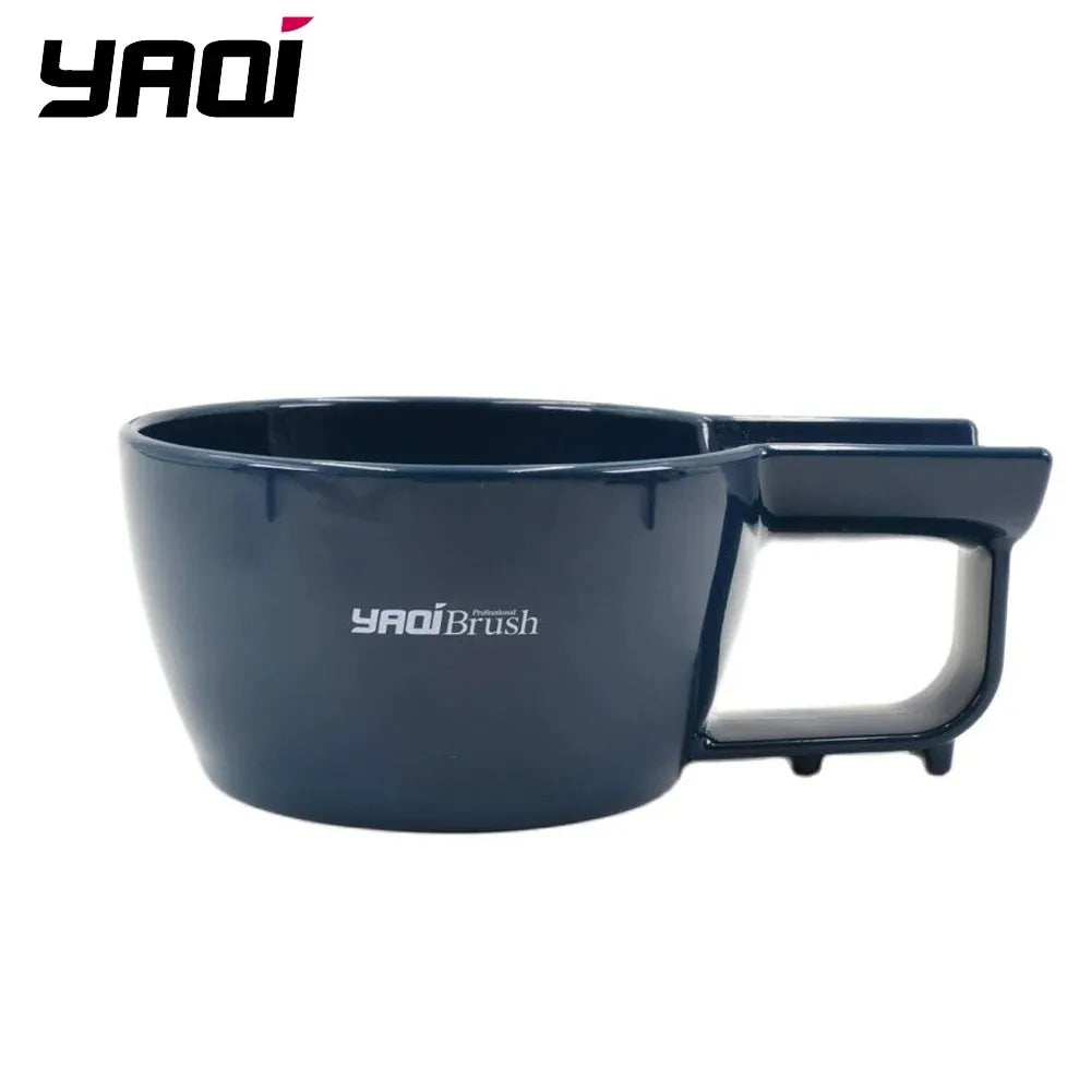 Yaqi High-Quality Dark Blue Plastic Shaving Bowl – For Men’s Shaving Brush