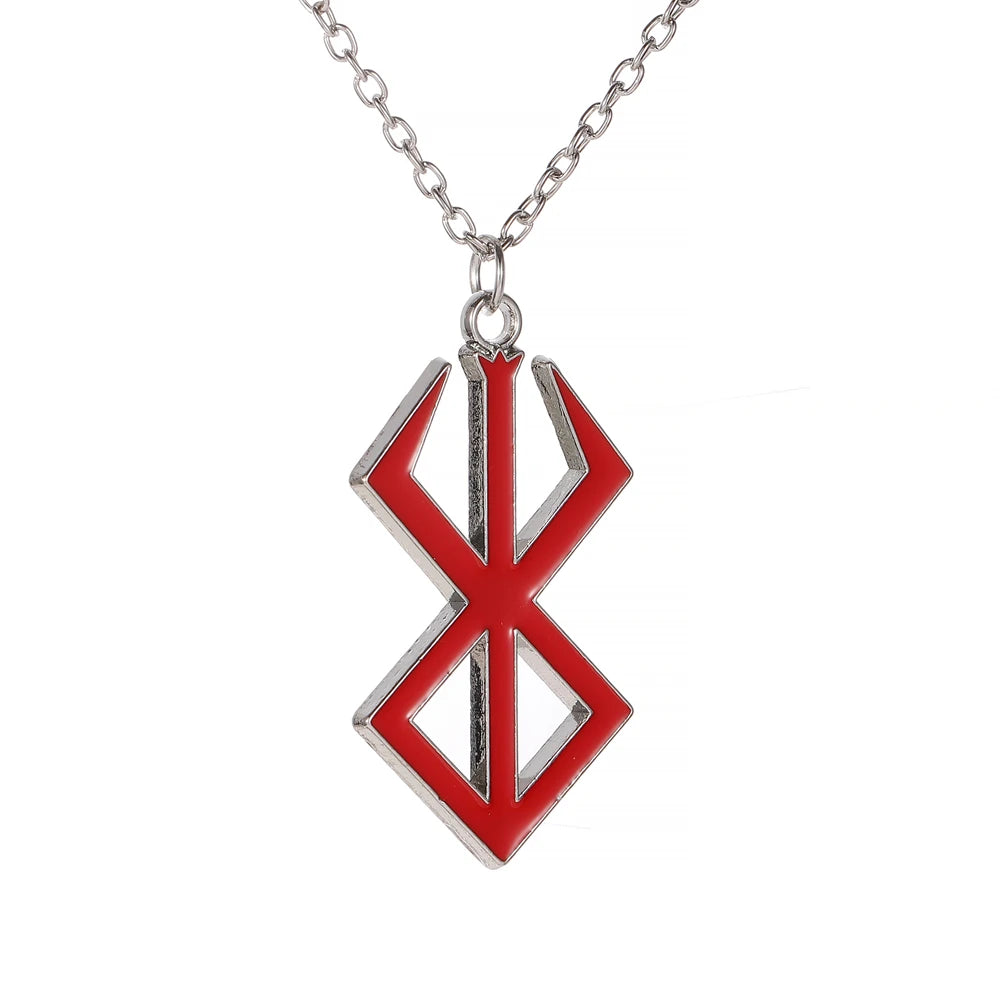 Berserk Anime Logo Necklace – Guts Sword Symbol Pendant, Trendy Cosplay Jewelry Gift & Decoration