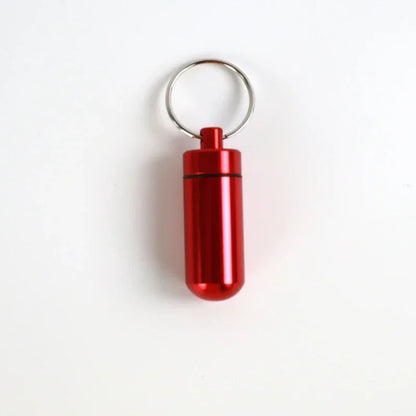 Mini Portable Pill Box – Waterproof Aluminum Case for Tablets, Vitamins, Fish Oils & Medicine Storage