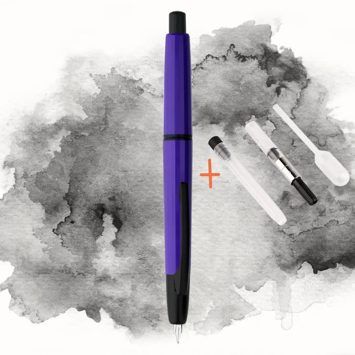 MAJOHN A2 Press Fountain Pen - Retractable EF Nib 0.4mm Resin Ink Pen with Converter, Lighter than A1, Perfect for Writing and Christmas Gift