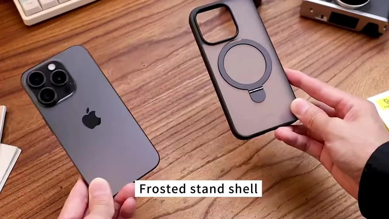 Luxury Magnetic Armor Case — Shockproof Wireless Charging Cover for iPhone 11–17 Pro/Max/Air