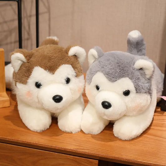 30/40cm Cute Husky Dog Plush Toy – Soft Kawaii Stuffed Puppy Pillow Doll for Xmas Gift