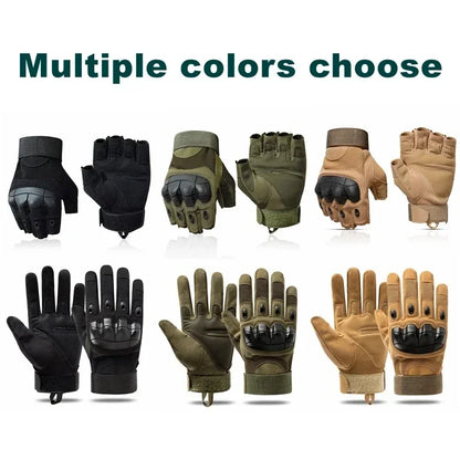 Tactical Gloves – Full Finger Shooting, Fitness, and Sports Gloves with Touch Design – Ideal for Motorcycle, Hunting, and Walking