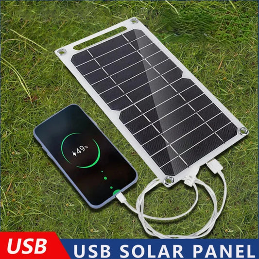 Solar Panel 1-14PCS – USB Waterproof Outdoor Charging Panel for Hiking, Camping & Mobile Phone Battery Bank