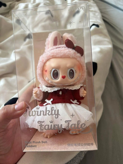 Premium Labubu Zimomo Angel Doll Clothes Set  — 17cm Mokoko Vinyl Pendant Plush & Clothes Set (Fits Labubu 1st & 2nd Gen) — Birthday Gift