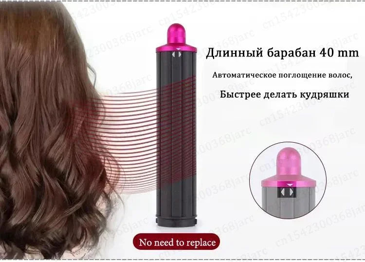 Upgraded Automatic Curling Nozzle Adapter for Dyson Supersonic Hair Dryer – Nural HD16 HD15 Cylinder Comb Accessory