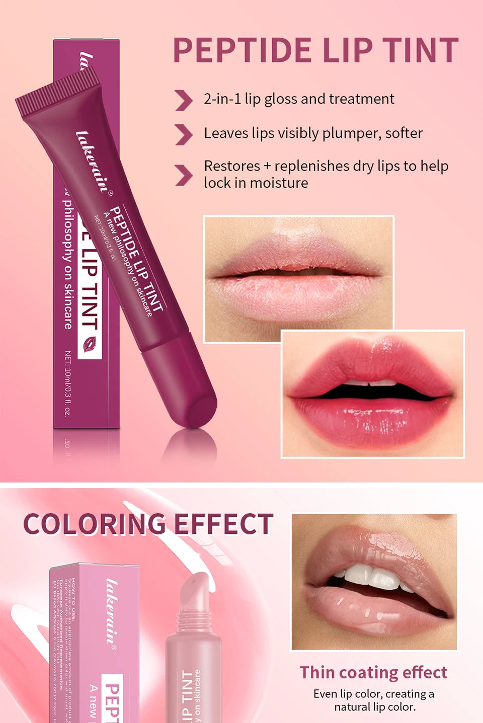 10ml Mirror Lip Glaze – Moisturizing Jelly Lip Oil for Hydration, Protection & Long-Lasting Shine