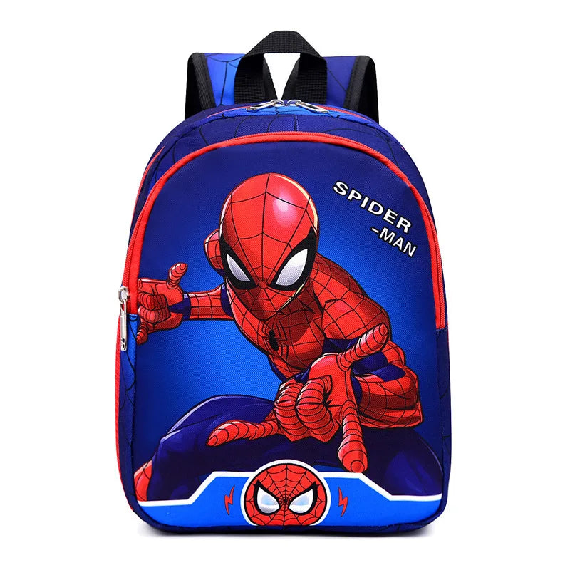 Disney Marvel Kids Backpack - Spider-Man, Iron Man and Captain America Cartoon School Bag for Boys - Kindergarten Gift