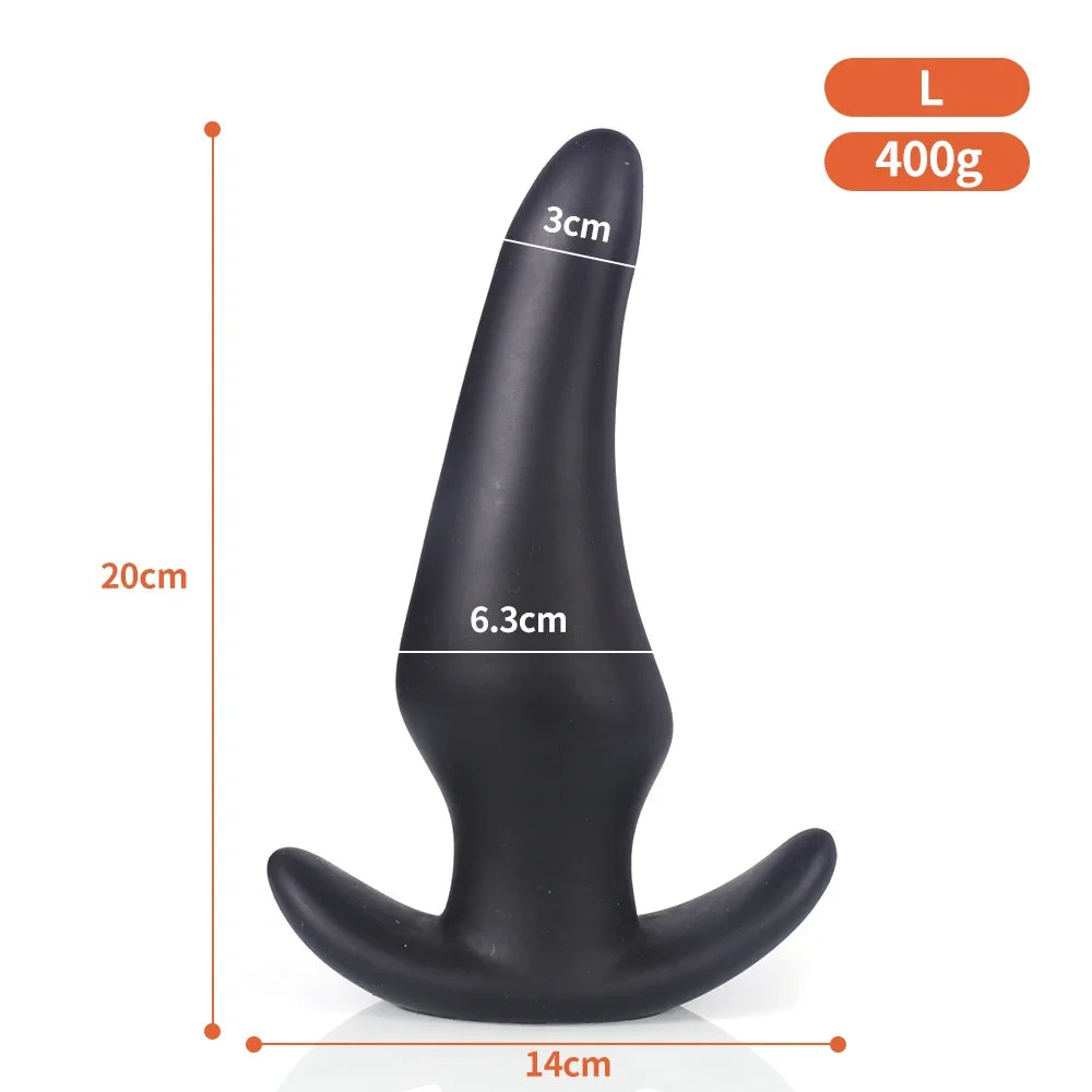 Wearable Soft Silicone Anal Plug – Anti-Drop Prostate Massager & Comfortable Butt Plug for Anal Training
