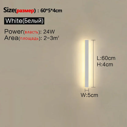 Waterproof Outdoor Wall Light – LED Garden Lamp, Modern Nordic Style for Living Room & TV Background, IP65, 110/220V Wall Washer