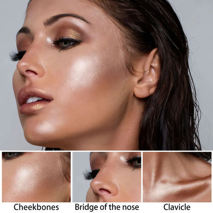 Highlighting & Bronzer Stick - Face Brightening Blusher, Rouge Concealer Pen, Long-Lasting Corrector & Nose Contouring Cosmetics
