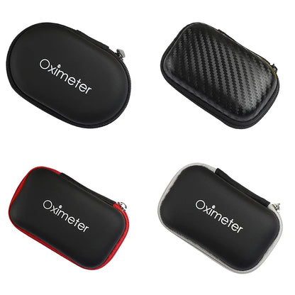Hard EVA Portable SpO2 Finger Pulse Oximeter Carrying Case – Zipper Storage Bag for Earphones, Data Cable, and Travel