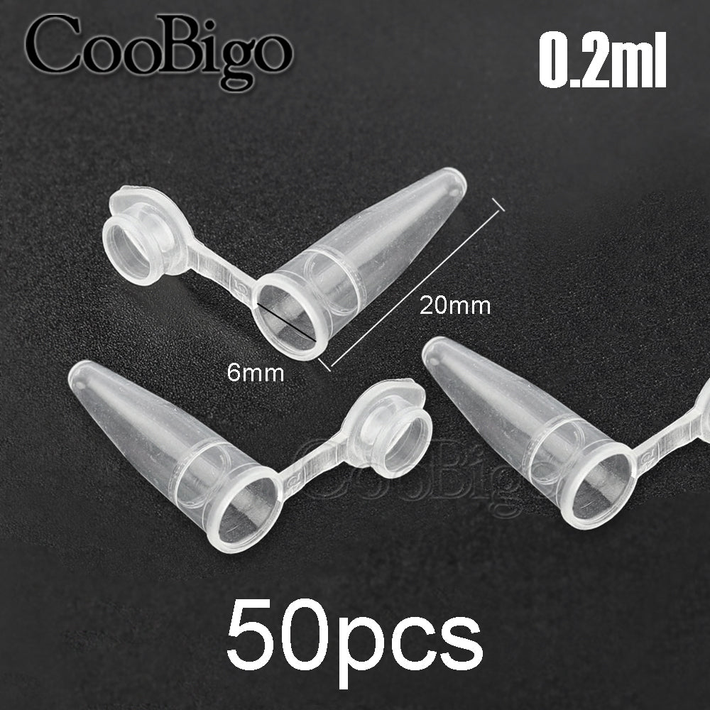 0.2-10ML Plastic Seed Storage Bottles — Transparent Centrifuge Tube Containers with Caps