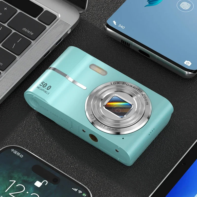 Xiaomi 4K Digital Camera – 50MP, 16X Zoom, Anti-Shake, Flash, Outdoor Student Video Recorder