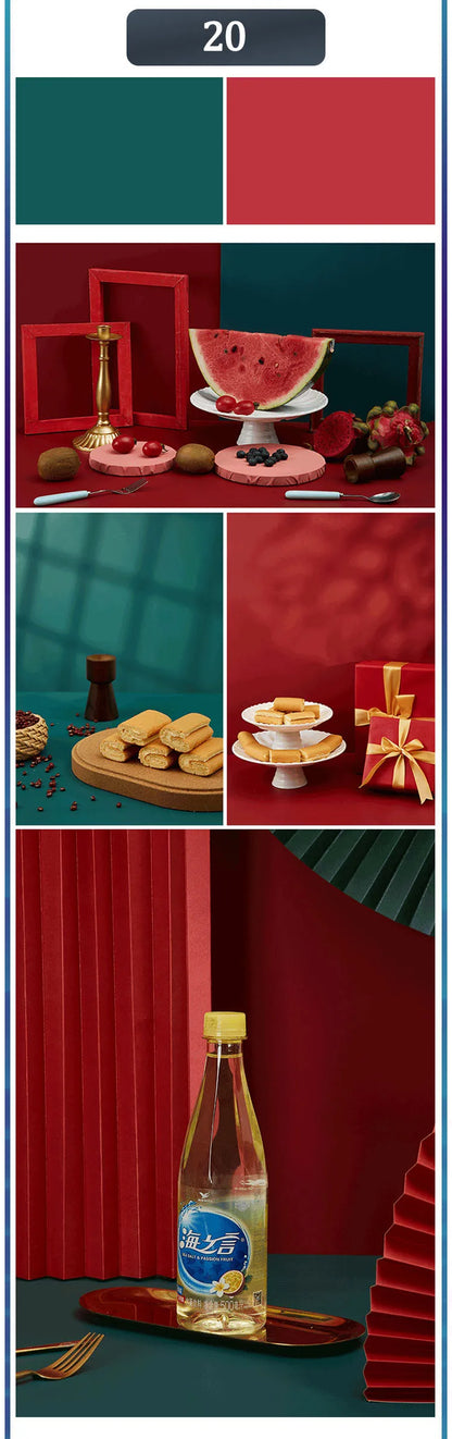 Photography Backdrops 57x87cm – Double-Sided Solid Color Photo Background for Studio, Newborn & Product Photography