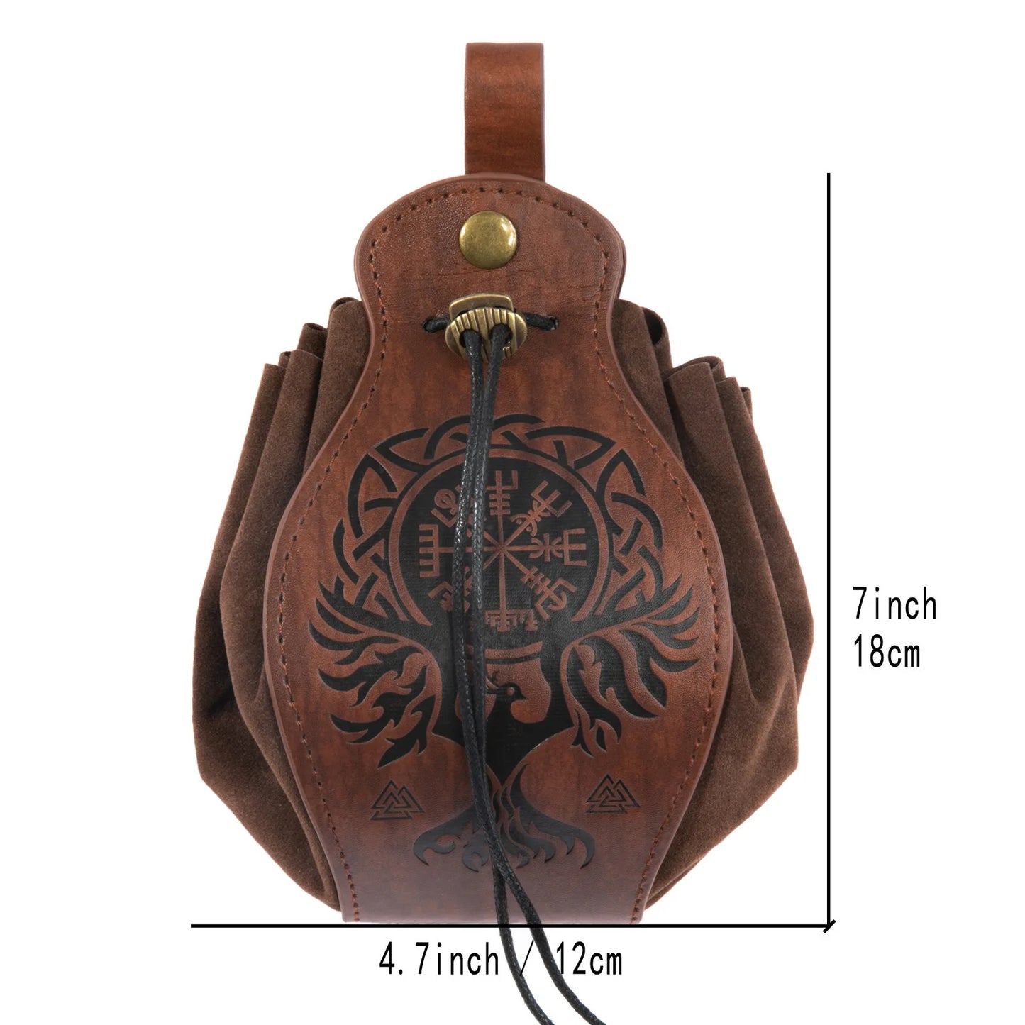 Viking-Style Medieval Coin Purse Belt Pouch - High-Quality Retro Waist Bag for Men, Cool & Handsome Design