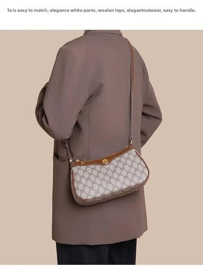 Trendy Floral Women’s Shoulder Bag – Small Square PVC Crossbody Bag for Commuting & Hip Hop Style