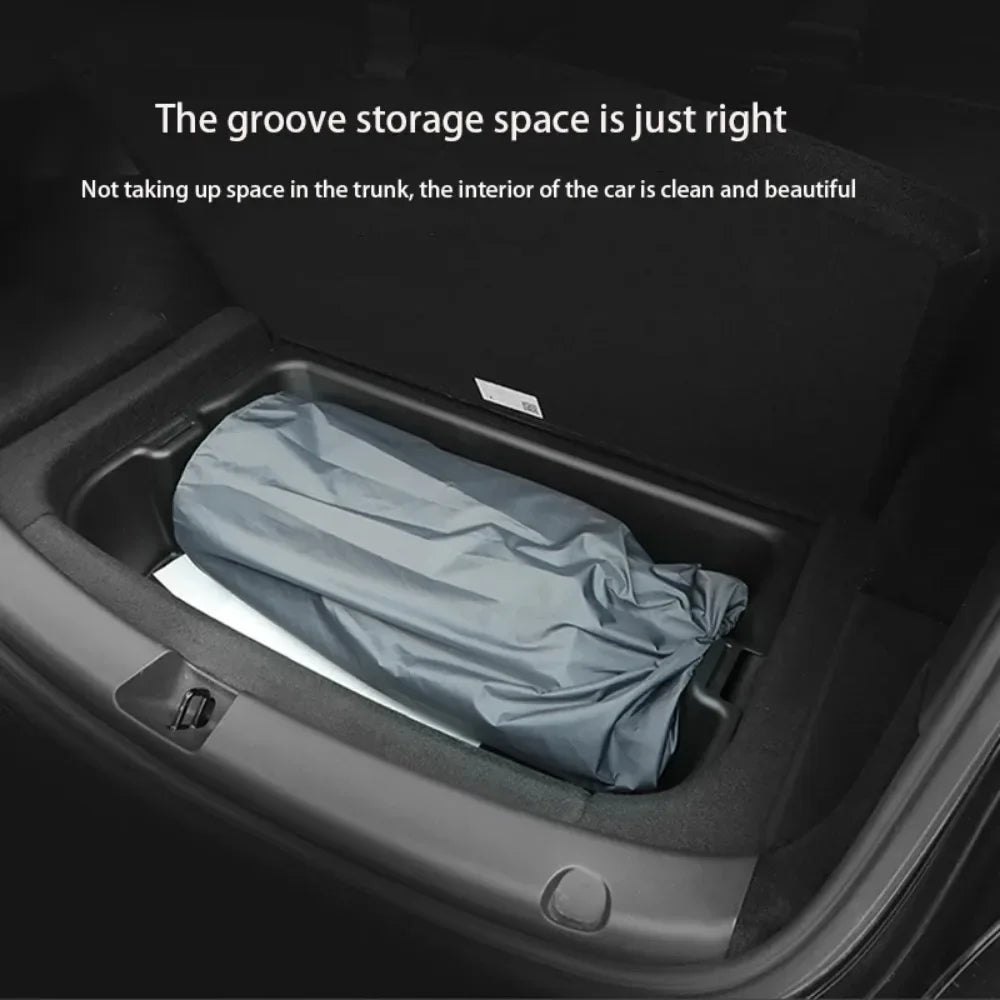 Tesla Model 3 & Model Y Inflatable Car Bed – Suede Fabric Travel Air Mattress for Camping (2017-2024)