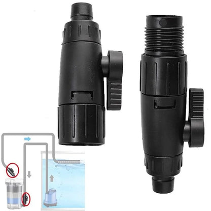 12mm/16mm Double Tap Quick Release Aquarium Valve — No-Leak Water Flow Control & Filter Connector