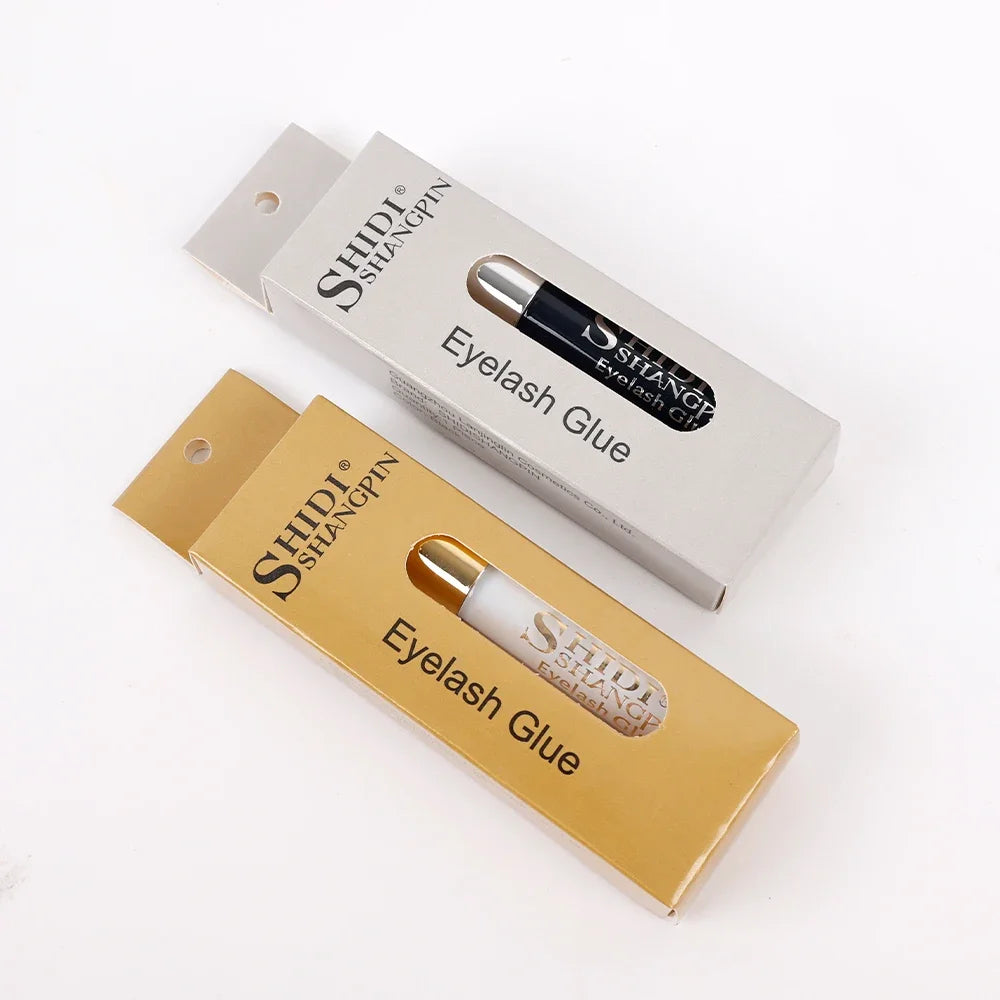 Professional Eyelash Glue – Clear/White or Dark/Black Waterproof Adhesive for False Lashes & Lash Lift
