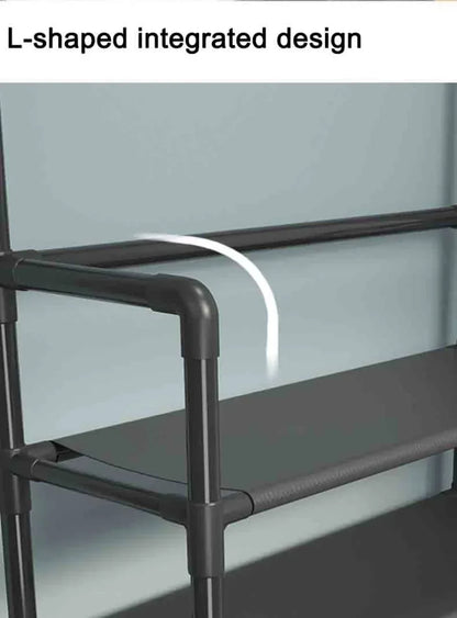 Multi-Layer Shoe and Hat Rack - Multifunctional Floor Standing Storage for Shoes, Sneakers, and Coats, Dormitory Organizer Cabinet