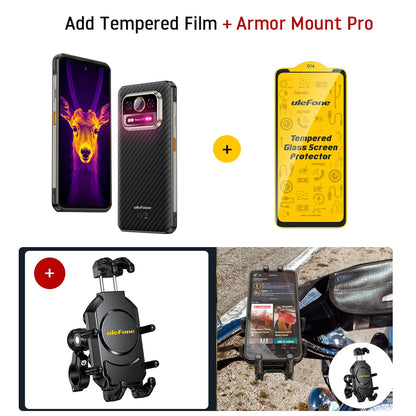 Ulefone Armor 25T Pro 5G Rugged Smartphone – Thermal Imaging, Night Vision, Android 14, 64MP Camera, NFC, Waterproof, 33W Charging