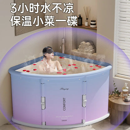 Portable Foldable Bathtub – Collapsible Home Spa Bath for Adults & Kids, Travel & Camping Space-Saving Design