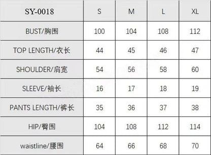 Women's Two-Piece Pajamas Set – Comfortable Sexy Short Sleeve Top and Shorts Homewear