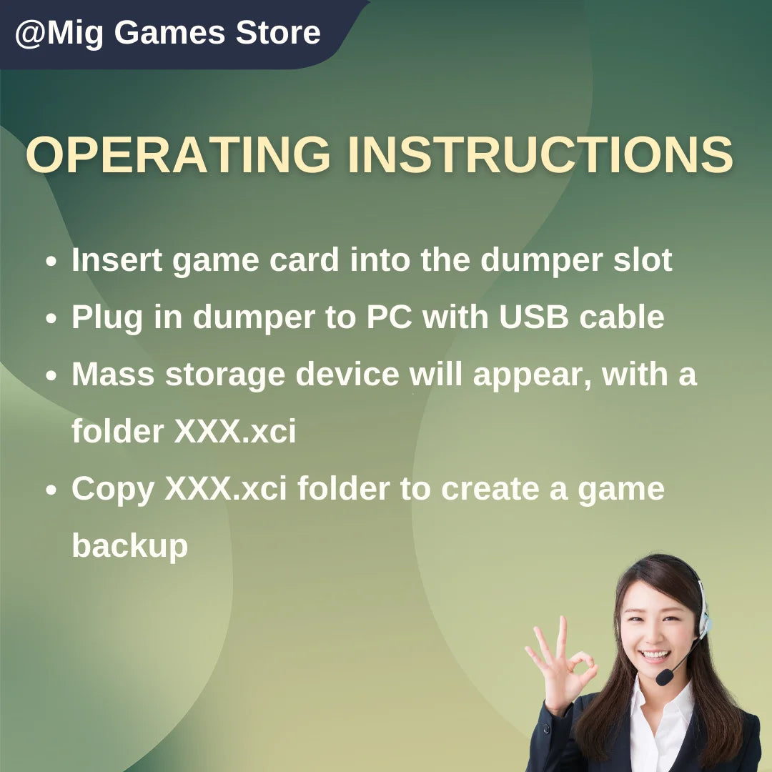 Mig Dumper Backup for NS Game Card – Compatible with Mig Switch