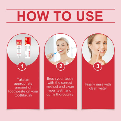 SP6 Probiotic Brightening Toothpaste for Plaque Removal, Stain Whitening & Fresh Breath – Anti-Periodontitis Oral Care