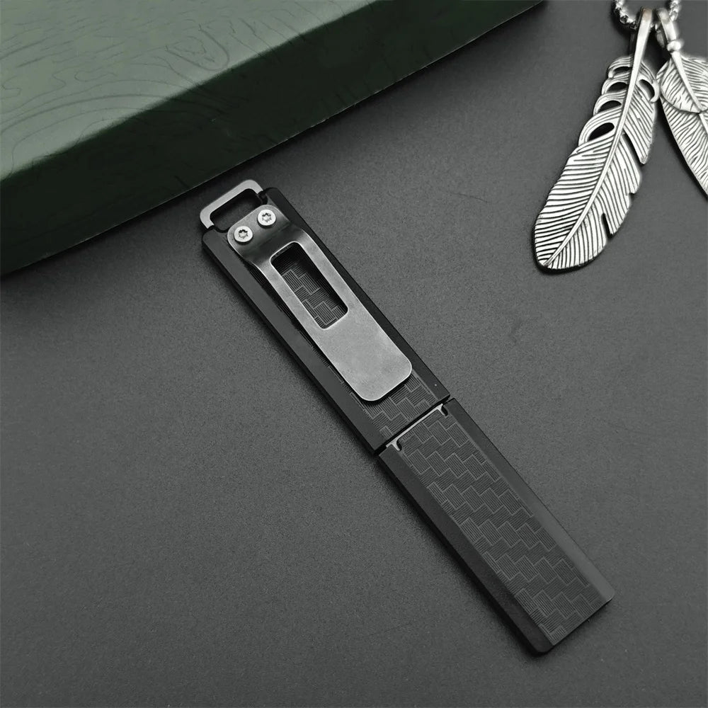 Mini Fixed Blade Knife 2425 – 8Cr13Mov Steel Blade with Nylon Fiber Ha ...