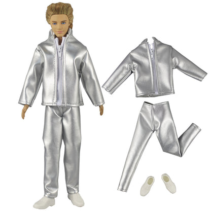 1 Set 12" Ken Doll Clothes — Leather Outfit with Multiple Styles to Choose From