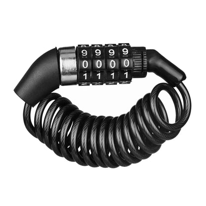 Durable 4-Digit Combination Helmet Lock Chain - Anti-Theft Bike & Motorcycle Cable Lock, Portable Stitch Motor Part