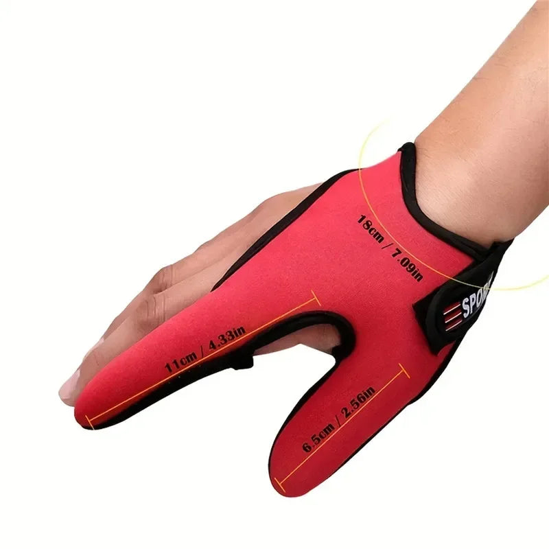 2-Finger Fishing Gloves – Breathable, Anti-Slip, and Cut-Resistant Gloves for Carp and Outdoor Fishing
