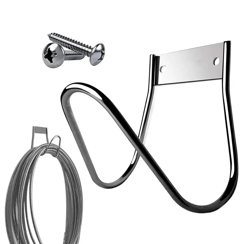 Stainless Steel Hose Hanger – Heavy Duty Wall-Mount Hook for Garden & Expandable Hoses