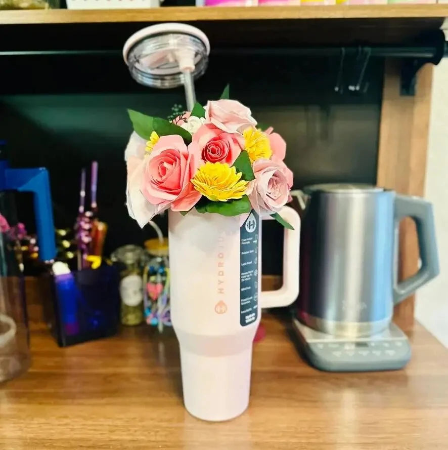 HydroJug 32oz/40oz Traveler Tumbler — Stainless Steel Vacuum Insulated Car Mug with Straw Lid & Double Wall Thermal Iced Design