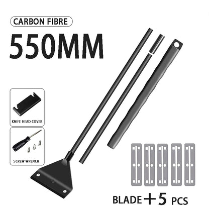 Fish Tank Cleaning Tool – Dual-Use Glass Algae Scraper for Sand & Algae Removal, 5 Blades Aquarium Cleaner