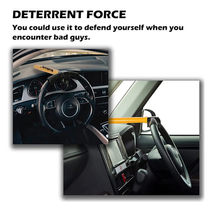 Universal Car Steering Wheel Lock | Maximum Security Anti-Theft T-Bar Immobilizer | Fits All Steering Wheels