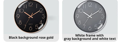 8-Inch Silent Digital Wall Clock – Minimalist Quartz Cubic Clock for Home Decoration