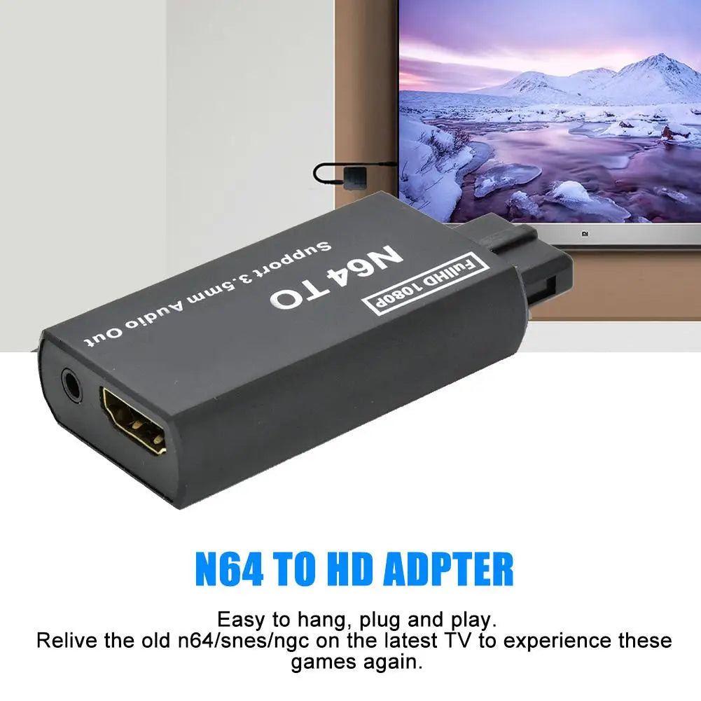 High-Quality HDMI Adapter for Gamecube & N64 – Compatible Converter Cable for N64, SNES, NGC