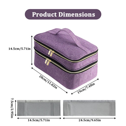 Double-Layer Sewing Supplies Storage Bag – Large Needlework & Craft Tools Organizer