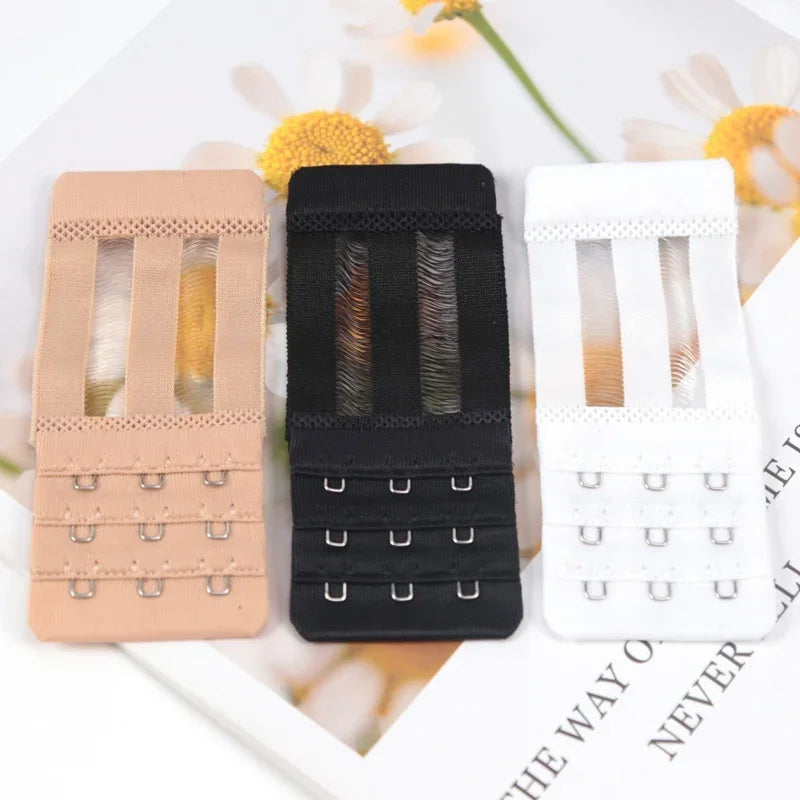 3PCS Ladies Bra Extender Set – 3-Hook Soft Nylon Strap Extension for Women’s Intimates & Bra Accessories