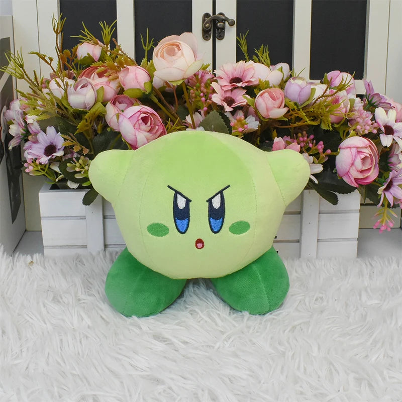 Kawaii Kirby Plush Doll - Soft Stuffed Anime Cartoon Toy, Ideal Christmas and Birthday Gift for Children