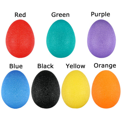 Silicone Hand Grip Strength Trainer — Wrist & Finger Resistance Ball for Adults & Kids, Rehab Therapy & Stress Relief