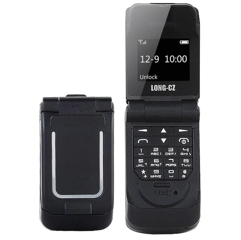 Mini Flip Mobile Phone for Kids – J9 Smallest Clamshell Phone with Bluetooth Dialer & Magic Voice Handsfree Earphone