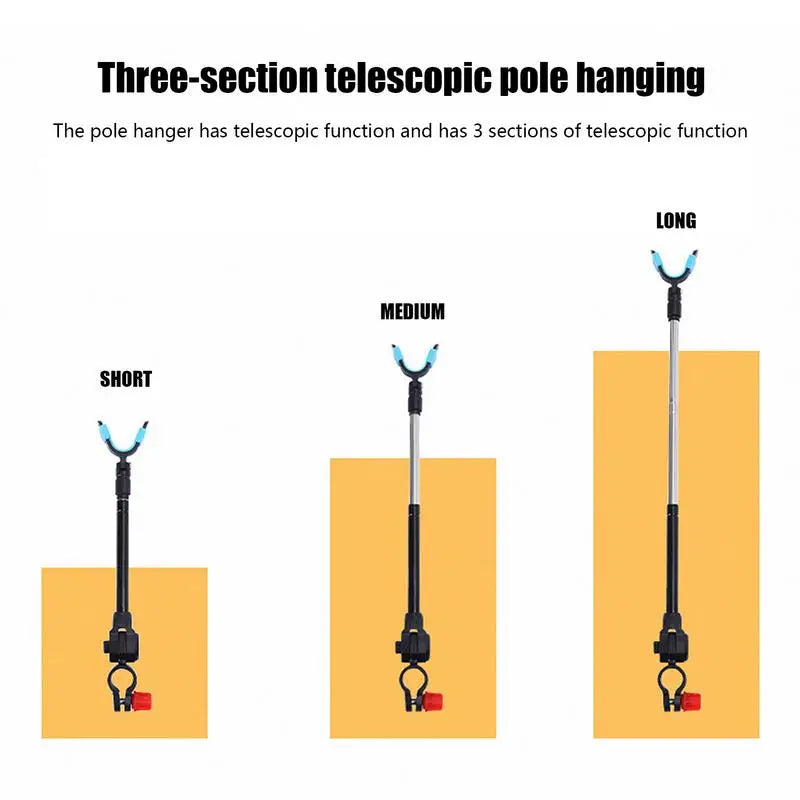 360° Adjustable Telescopic Fishing Rod Holder – Portable Fishing Pole Support Stand Bracket