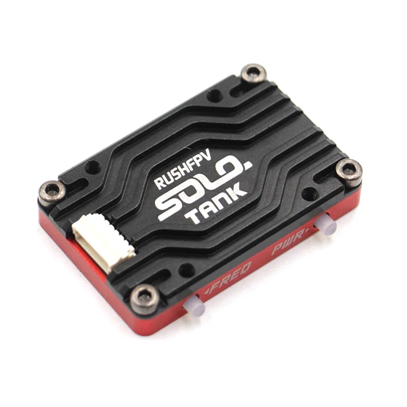 RUSH Solo Tank 5.8G VTX Video Transmitter – 1.6W High Power with Built-in Microphone & CNC Heat Dissipation for RC FPV