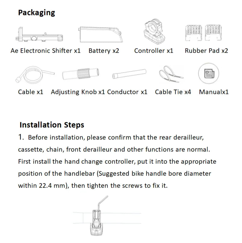 LTWOO Ae Wireless Bike Groupset Kit — 3s-13s Electronic Derailleur, Shifter Lever & Drivetrain Parts