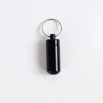 Mini Portable Pill Box – Waterproof Aluminum Case for Tablets, Vitamins, Fish Oils & Medicine Storage